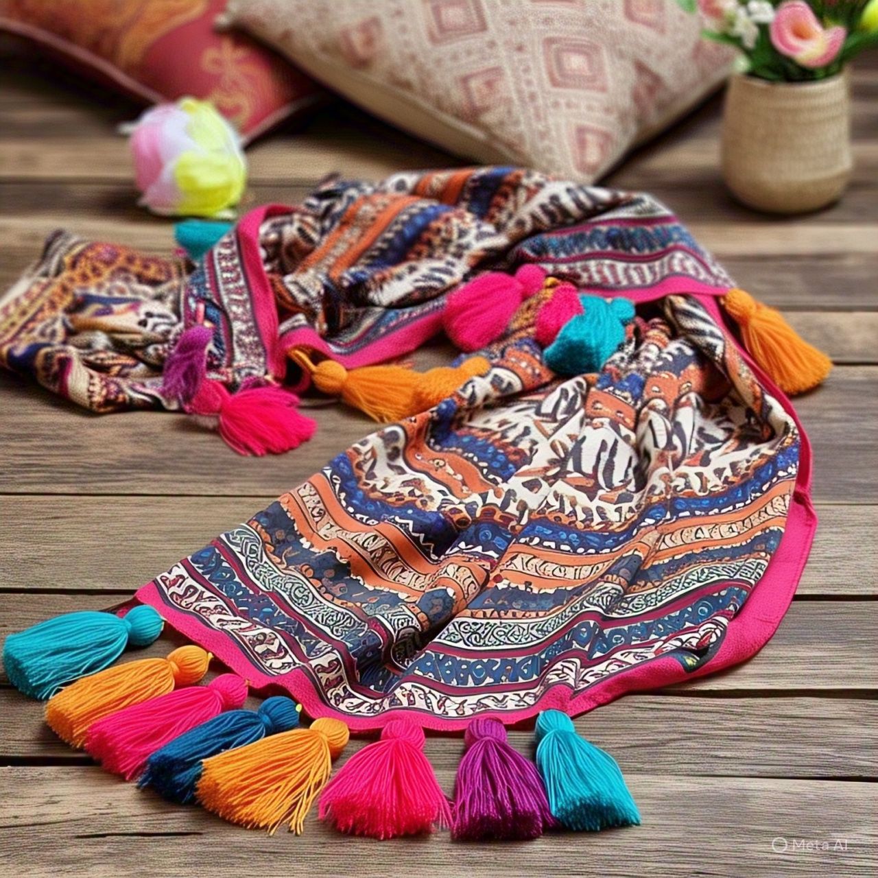Tassel Touch Boho Scarf