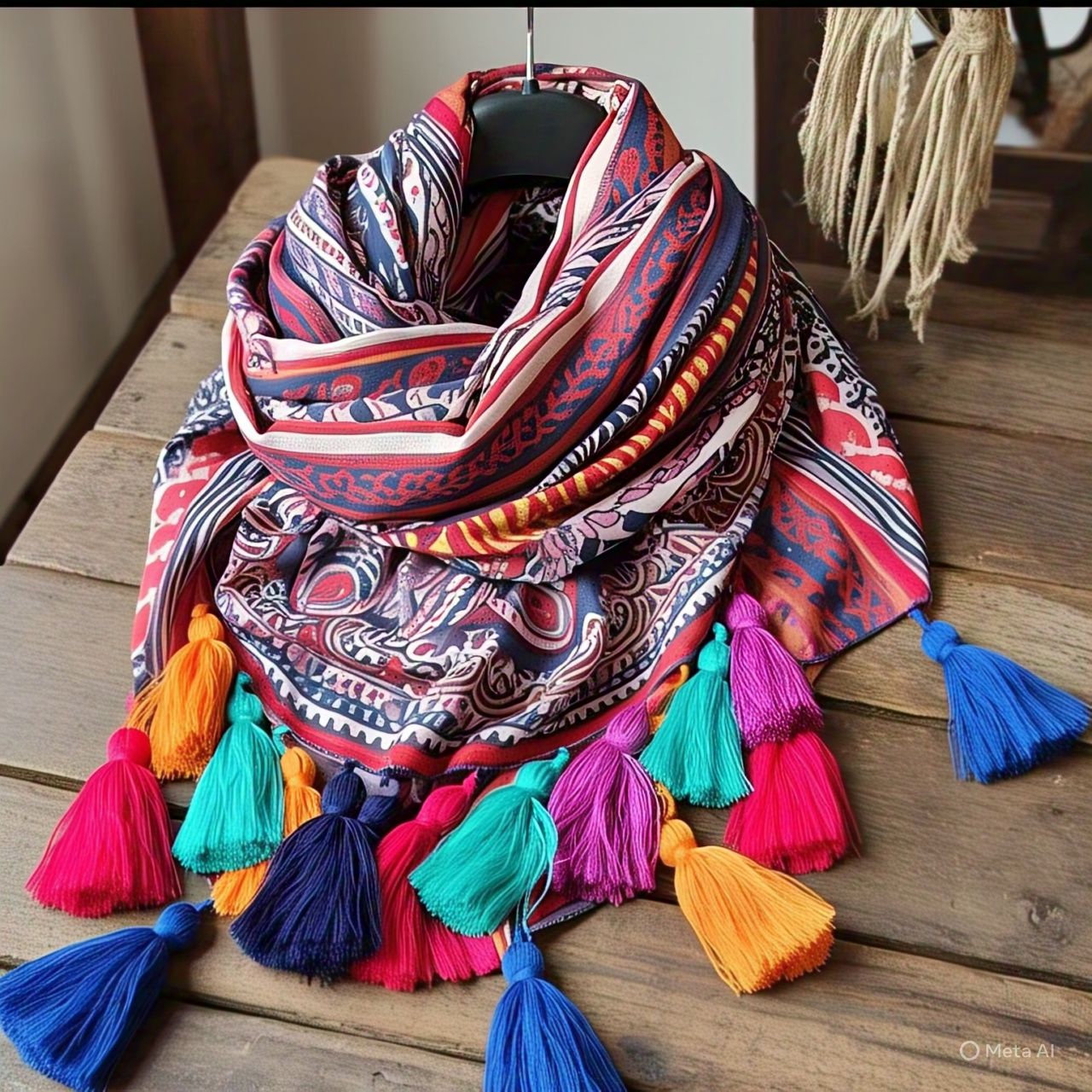 Tassel Touch Boho Scarf