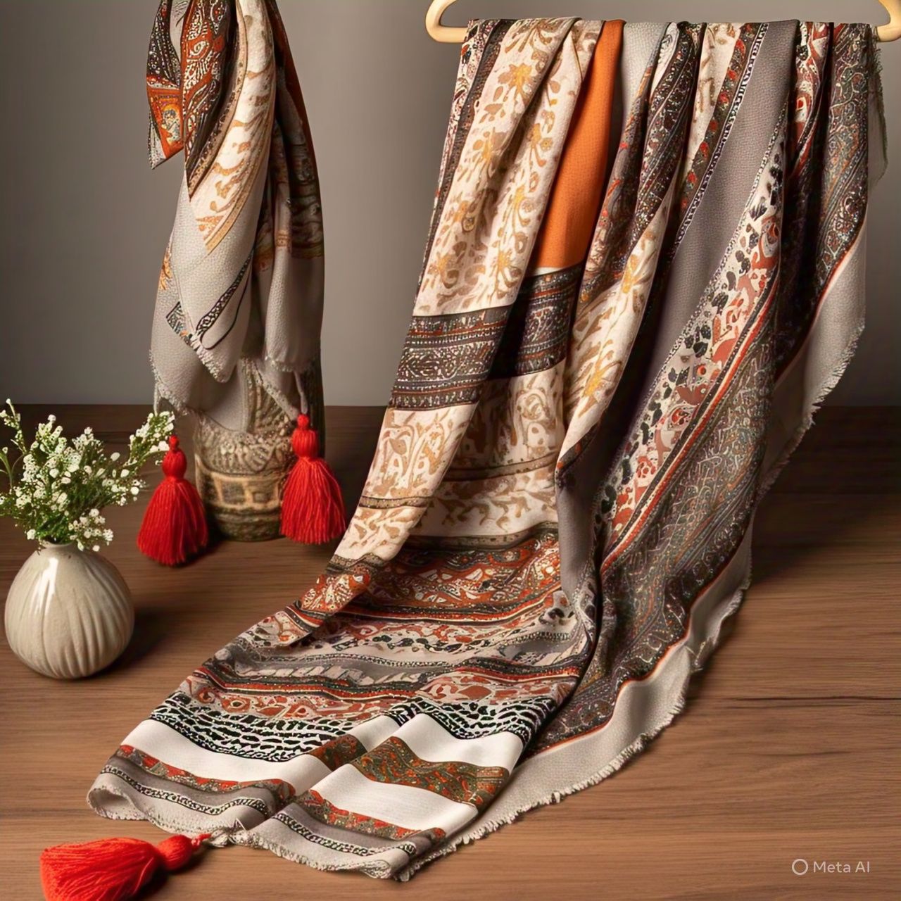 Tassel Touch Boho Scarf