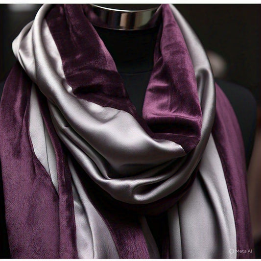 Glam Metallic Edge Scarf