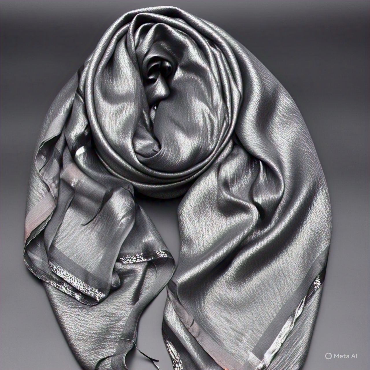 Glam Metallic Edge Scarf
