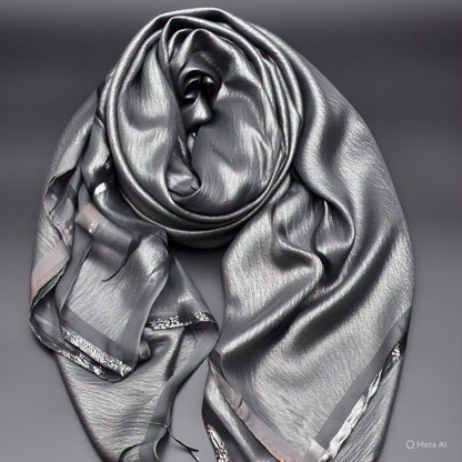Glam Metallic Edge Scarf