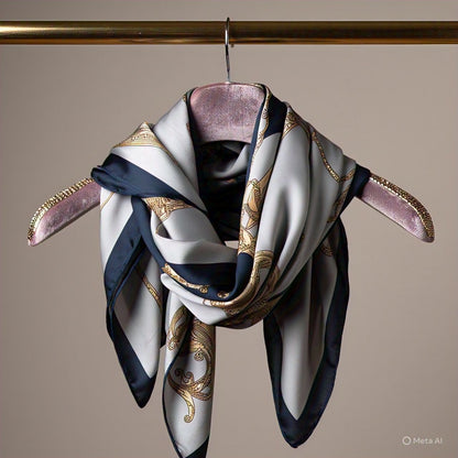 Glam Metallic Edge Scarf