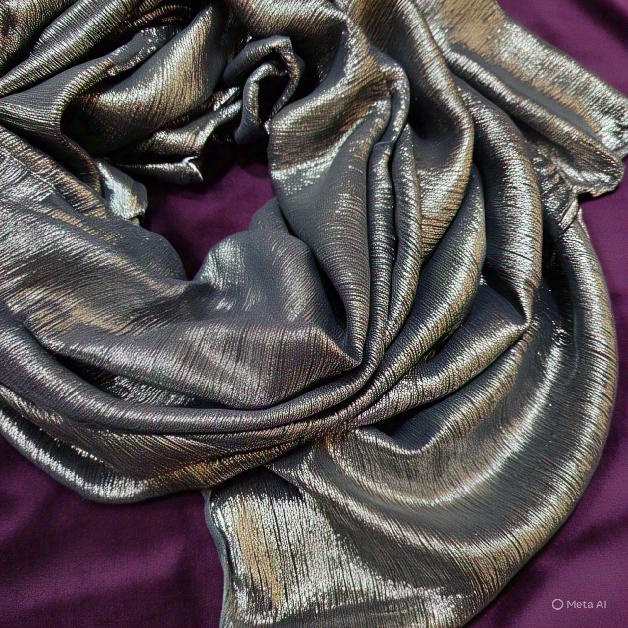 Glam Metallic Edge Scarf