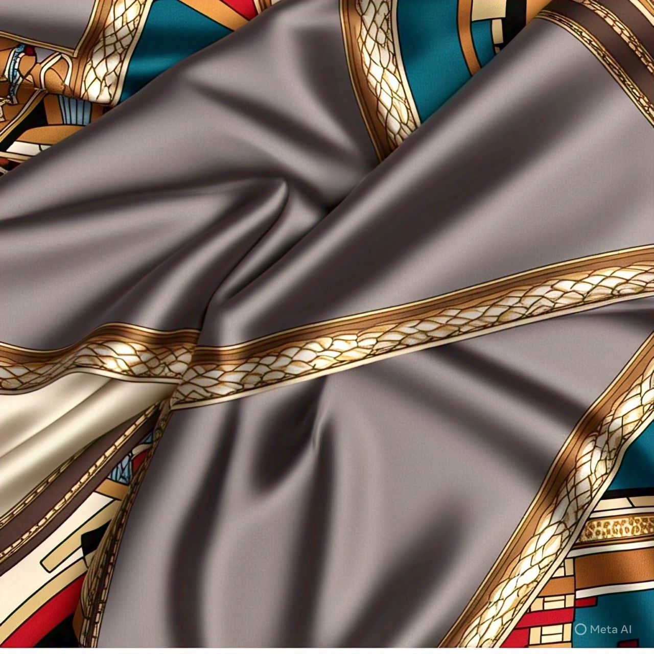 Glam Metallic Edge Scarf
