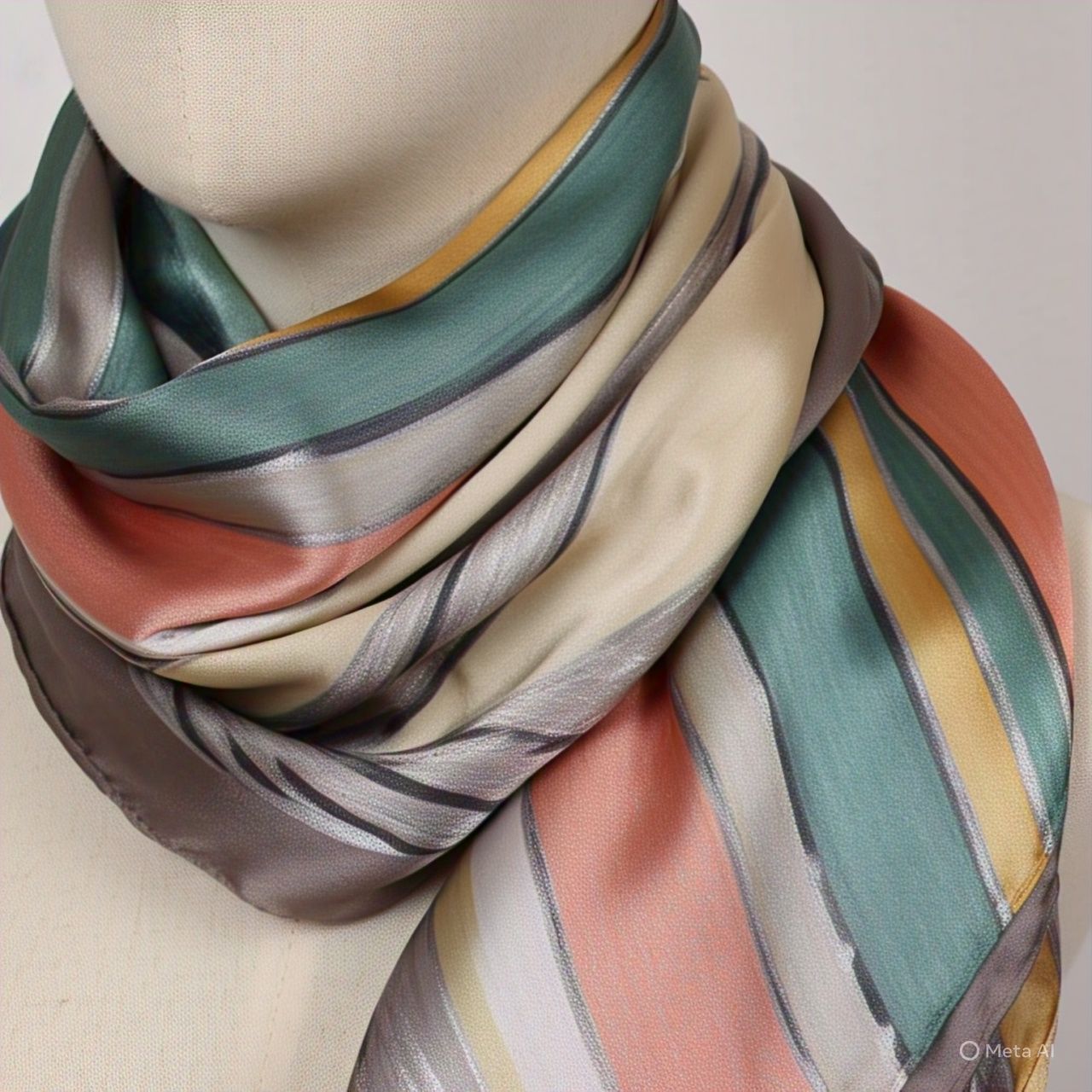 Glam Metallic Edge Scarf
