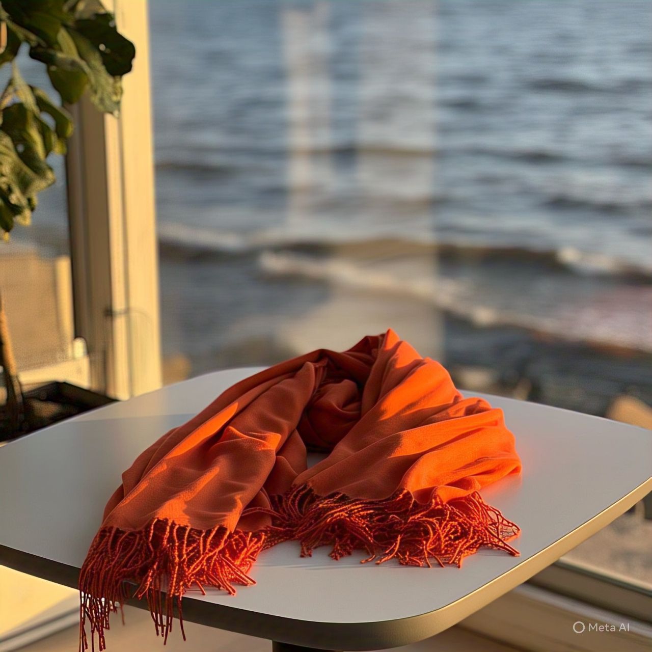 Sunset Orange Wrap