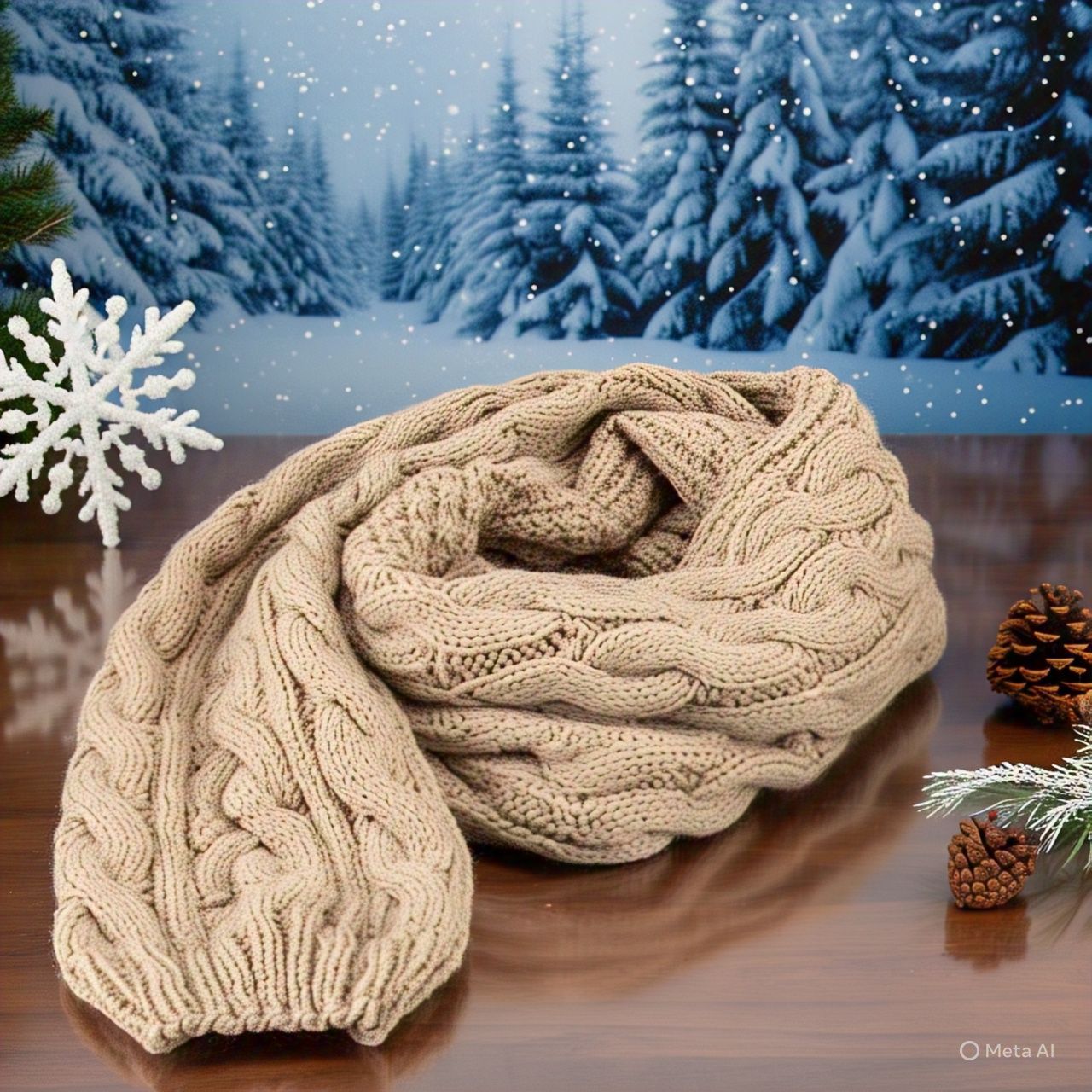 Cozy Winter Knit Wrap