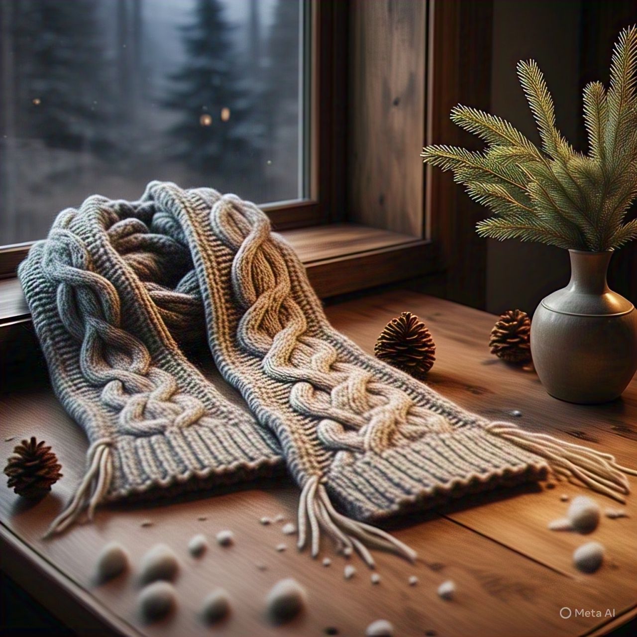 Cozy Winter Knit Wrap
