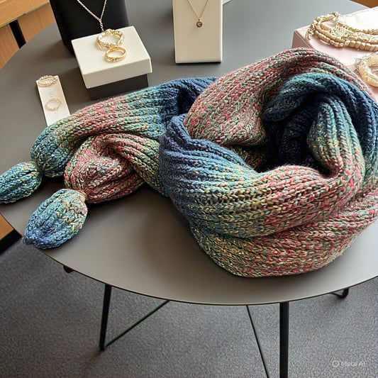 Knit Warmth Ring Scarf