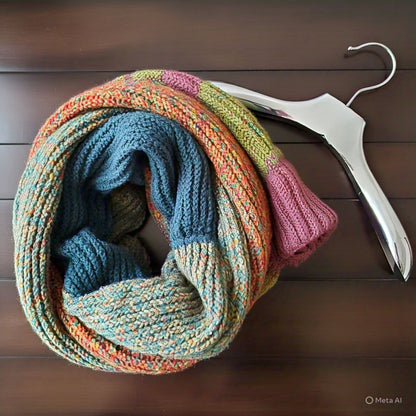 Knit Warmth Ring Scarf