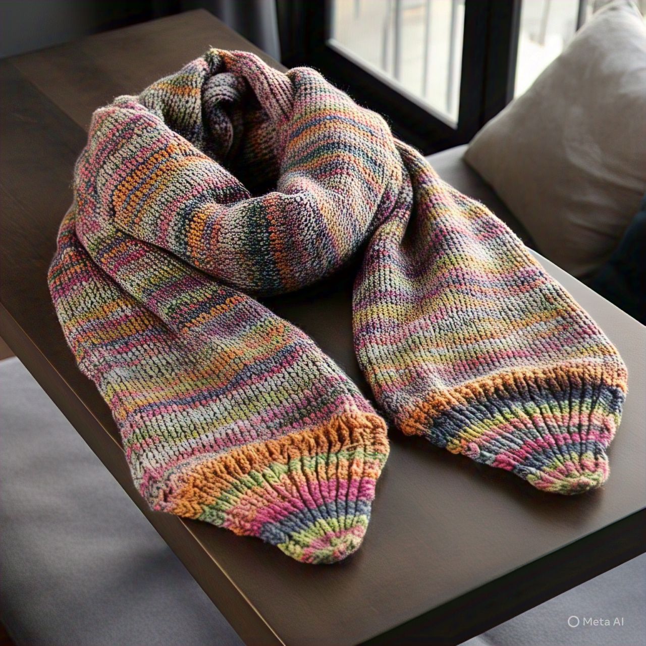 Knit Warmth Ring Scarf