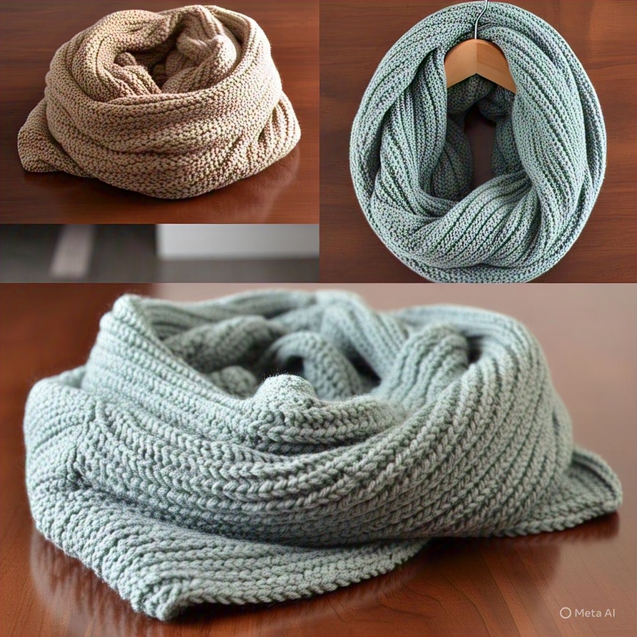 Knit Warmth Ring Scarf